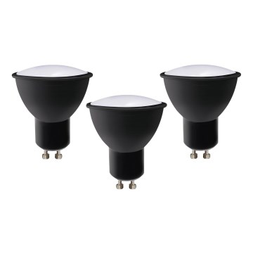 ZESTAW 3x LED Żarówka ECOLINE GU10/6W/230V 4000K czarny - Brilagi