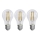 ZESTAW 3x LED Żarówka FILAMENT A60 E27/3,8W/230V 2700K Klasa energetyczna A