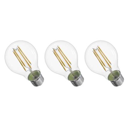 ZESTAW 3x LED Żarówka FILAMENT A60 E27/3,8W/230V 4000K Klasa energetyczna A