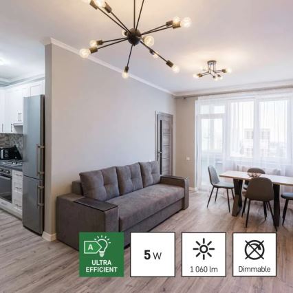 ZESTAW 3x LED Żarówka FILAMENT A60 E27/5W/230V 2700K Klasa energetyczna A