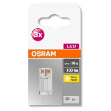ZESTAW 3x LED Żarówka G4/0,9W/12V 2700K - Osram