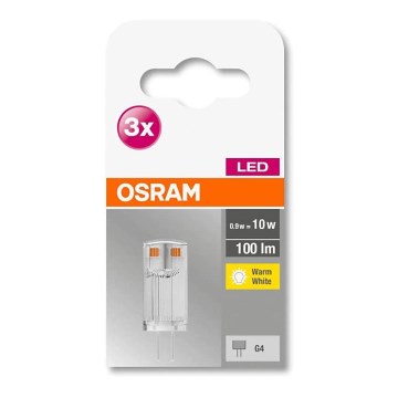 ZESTAW 3x LED Żarówka G4/0,9W/12V 2700K - Osram