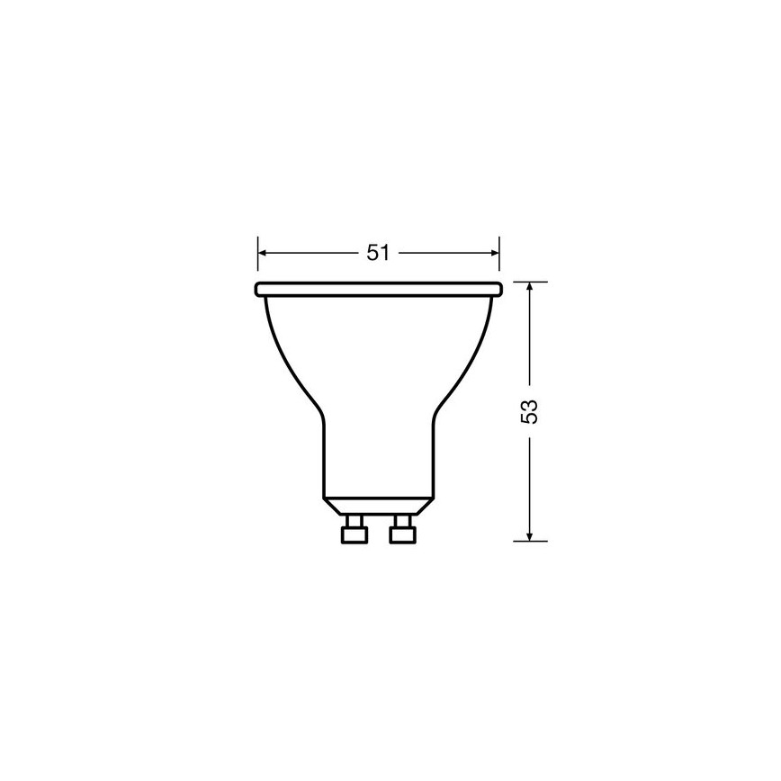 ZESTAW 3x LED Żarówka PAR16 GU10/2,6W/230V 2700K - Osram