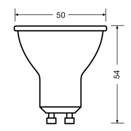 ZESTAW 3x LED Żarówka PAR16 GU10/4,5W/230V 2700K - Osram