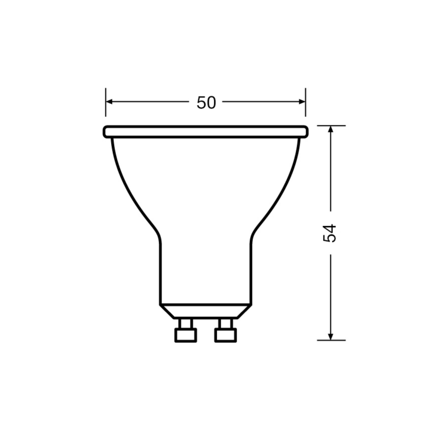 ZESTAW 3x LED Żarówka PAR16 GU10/4,5W/230V 6500K 36° - Osram