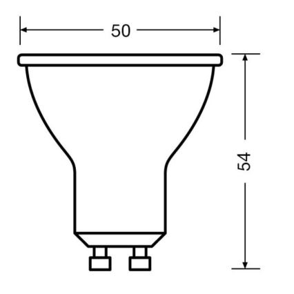 ZESTAW 3x LED Żarówka PAR16 GU10/6,9W/230V 2700K 36° - Osram