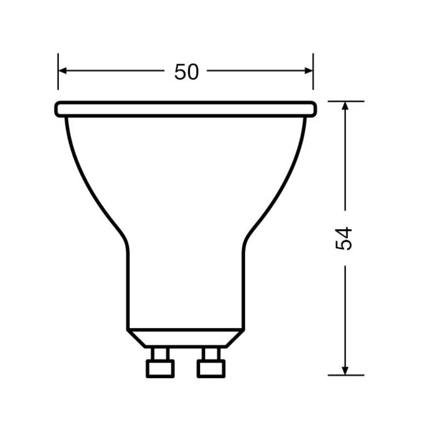 ZESTAW 3x LED Żarówka PAR16 GU10/6,9W/230V 2700K 36° - Osram