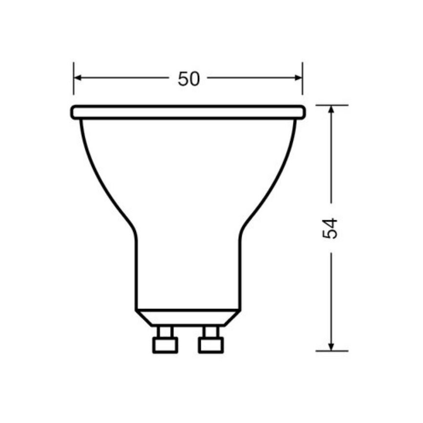 ZESTAW 3x LED Żarówka PAR16 GU10/6,9W/230V 4000K - Osram