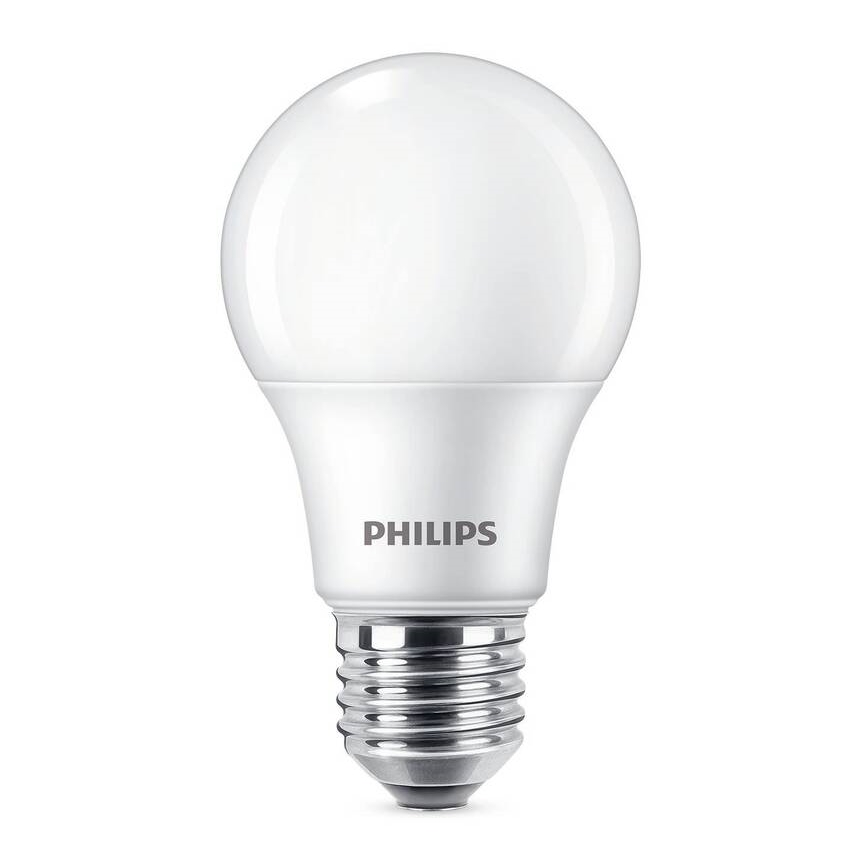ZESTAW 3x LED Żarówka Philips A60 E27/8W/230V 6500K