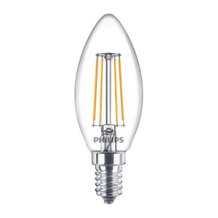 ZESTAW 3x LED Żarówka Philips B35 E14/4,3W/230V 2700K