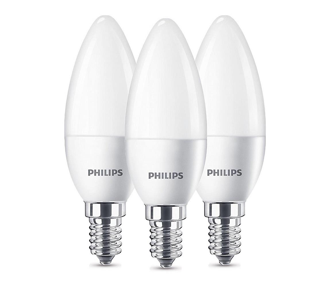 ZESTAW 3x LED Żarówka Philips B35 E14/5,5W/230V