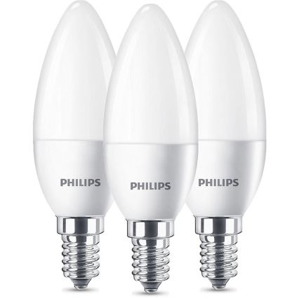 Zestaw 3x LED Żarówka Philips E14/5,5W/230V 2700K