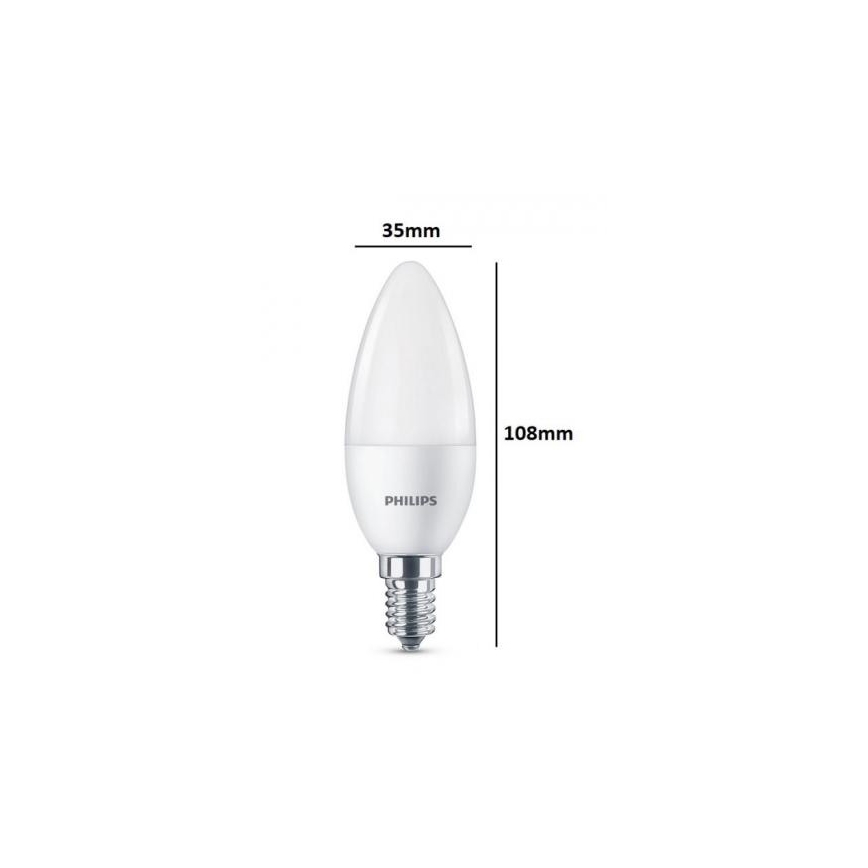 Zestaw 3x LED Żarówka Philips E14/5,5W/230V 2700K