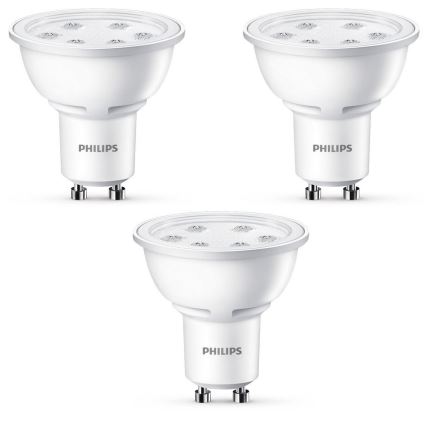 ZESTAW 3x LED Żarówka Philips GU10/3,5W/230V 2700K