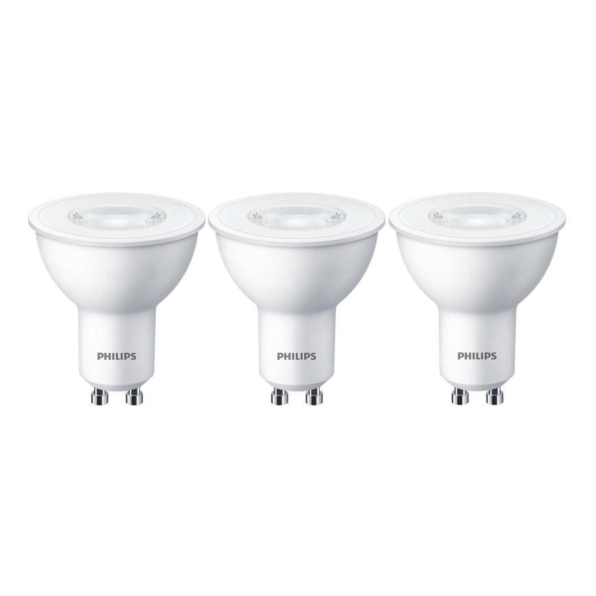 ZESTAW 3x LED Żarówka Philips GU10/4,7W/230V 2700K
