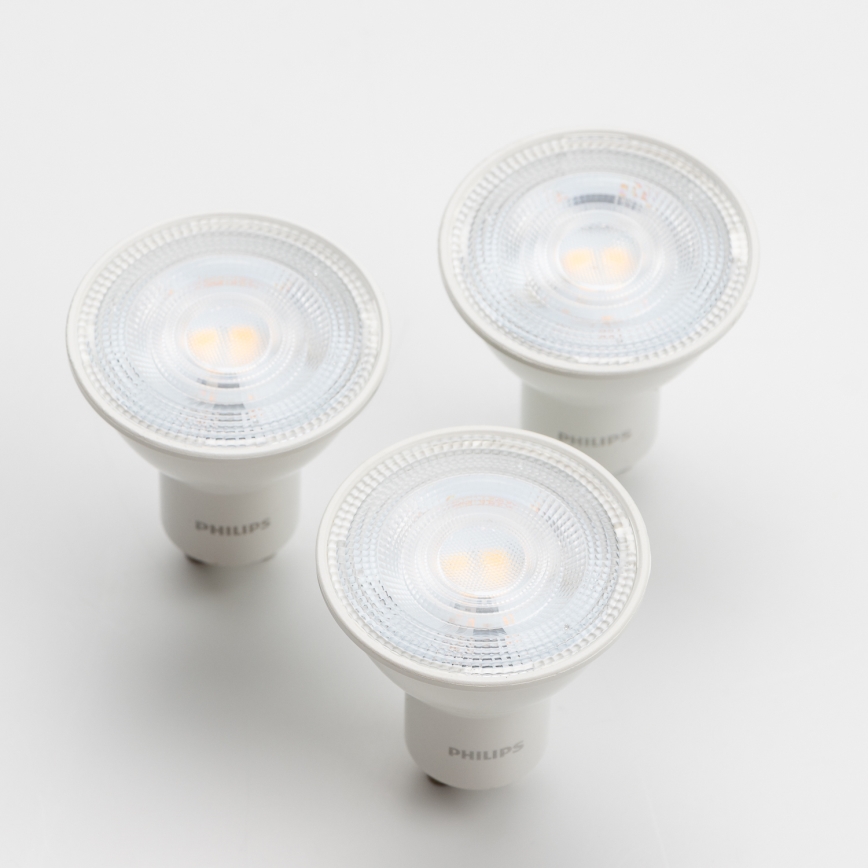 ZESTAW 3x LED Żarówka Philips GU10/4,7W/230V 2700K