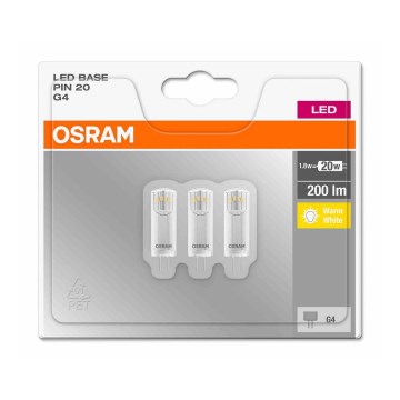 ZESTAW 3x LED Żarówka PIN G4/1,8W/12V 2700K - Osram