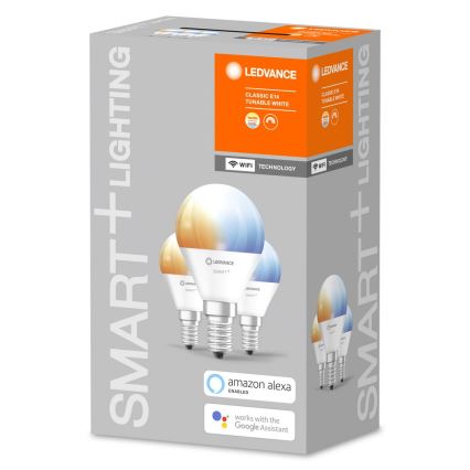 ZESTAW 3x LED Żarówka ściemnialna SMART+ E14/5W/230V 2700K-6500K Wi-Fi - Ledvance