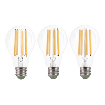 ZESTAW 3x LED Żarówka VINTAGE A60 E27/9W/230V 3000K - Brilagi
