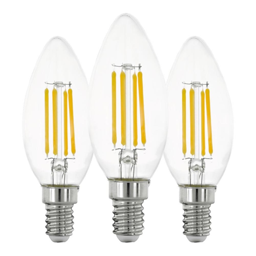 ZESTAW 3x LED Żarówka VINTAGE C35 E14/7W/230V 2700K - Eglo 110304