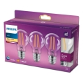 ZESTAW 3x LED Żarówka VINTAGE Philips A60 E27/7W/230V 2700K
