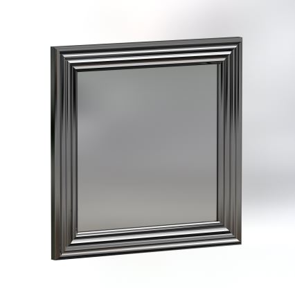 ZESTAW 3x Lustro ścienne OTTO 40x40 cm srebrne