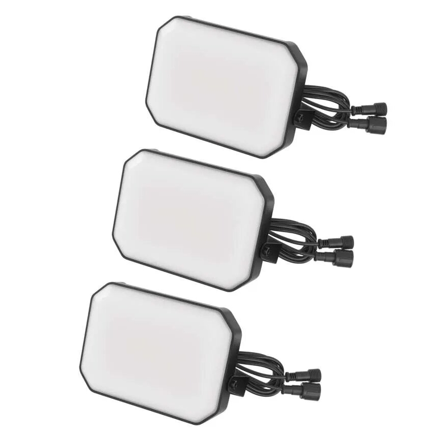 ZESTAW 3x ściemnialnych zewnętrznych reflektorów LED RGBIC GoSmart LED/14W/230V 3000-6500K IP65 Wi-Fi Tuya