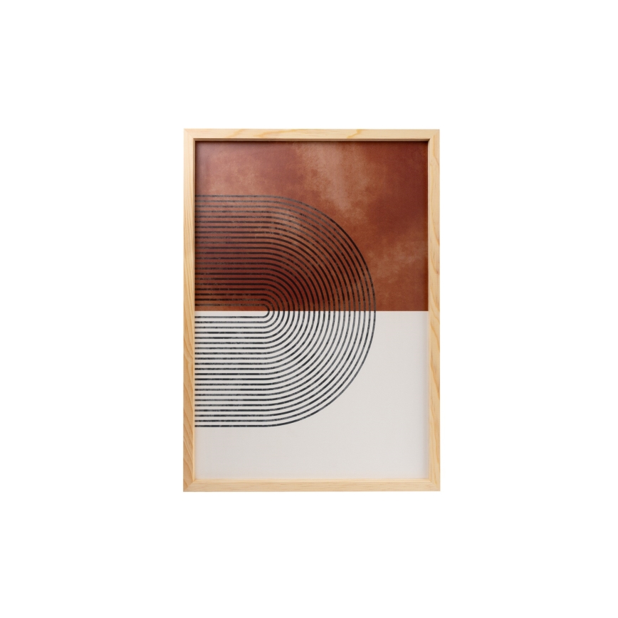 ZESTAW 3x Obraz w ramce na zdjęcia 50x70 cm beżowy/brązowy