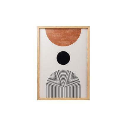 ZESTAW 3x Obraz w ramce na zdjęcia 50x70 cm beżowy/brązowy