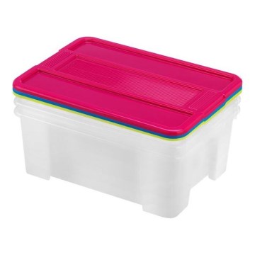 ZESTAW 3x Pojemnik do przechowywania TEX BOX 10 l