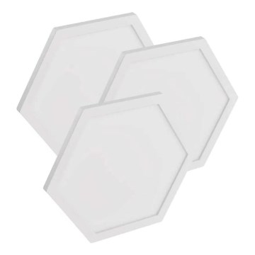 ZESTAW 3x ściemnialnych paneli LED RGBIC+CCT - rozszerzenie LED/1,8W/230V Wi-Fi Tuya