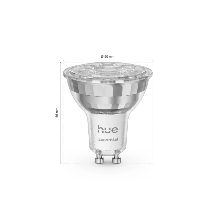 Zestaw 3x ściemnialnych żarówek LED Philips Hue White And Color Ambiance Essential GU10/4,7W/230V 2200-6500K