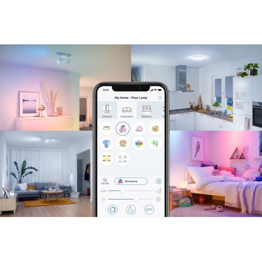 ZESTAW 3x Ściemniana żarówka LED RGBW PAR16 GU10/4,7W/230V 2200-6500K Wi-Fi - WiZ