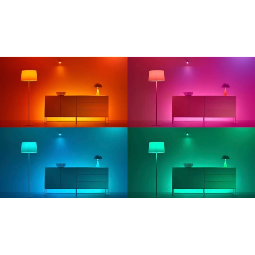 ZESTAW 3x Ściemniana żarówka LED RGBW PAR16 GU10/4,7W/230V 2200-6500K Wi-Fi - WiZ