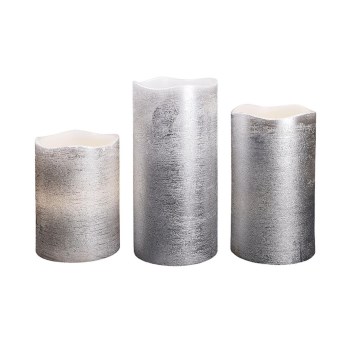 Zestaw 3x świeczek LED/3xAAA ciepła biel