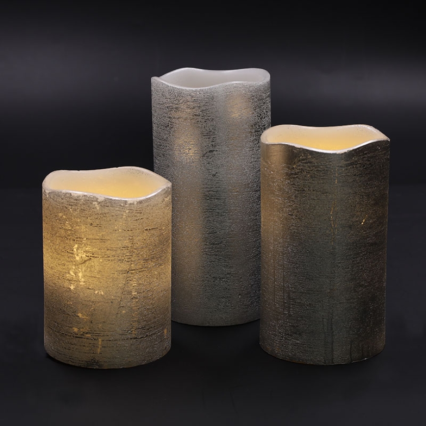 Zestaw 3x świeczek LED/3xAAA ciepła biel