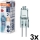 ZESTAW 3x żarówek halogenowych do piekarnika HALOSTAR G4/20W/12V 2700K - Osram