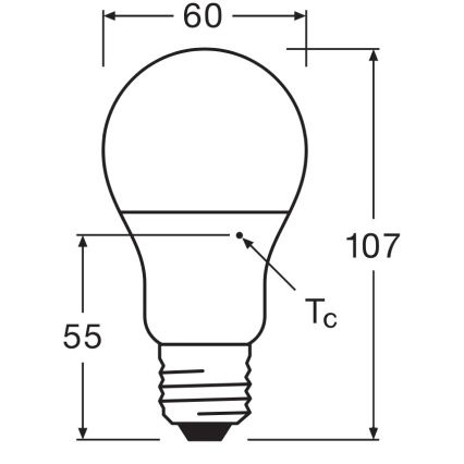 Zestaw 3x żarówek LED A60 E27/10W/230V 3000K - Osram