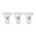 ZESTAW 3x żarówek LED GU10/4,5W/230V 2700K