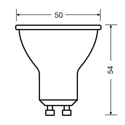 Zestaw 3x żarówek LED PAR16 GU10/4,5W/230V 6500K 60° - Osram