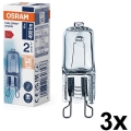 ZESTAW 3x Żarówka do piekarnika HALOPIN G9/40W/230V 2700K - Osram