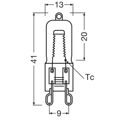 ZESTAW 3x Żarówka do piekarnika HALOPIN G9/40W/230V 2700K - Osram