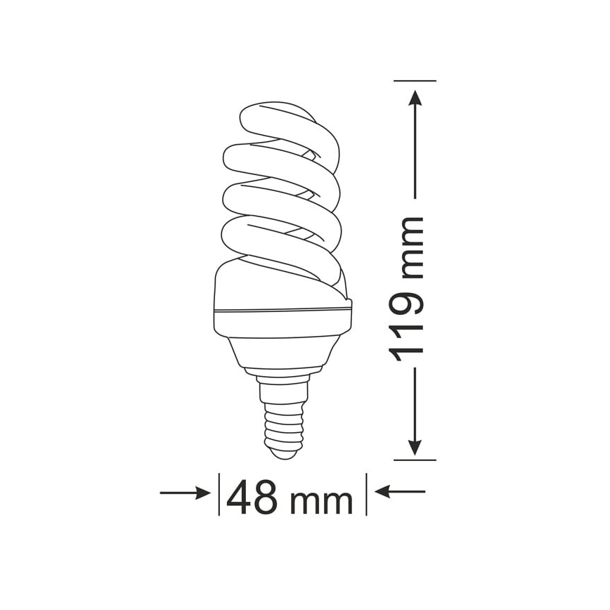 ZESTAW 3x Żarówka energooszczędna E14/15W/230V