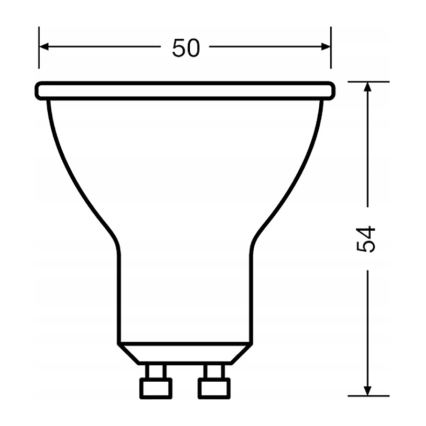 ZESTAW 3x żarówka reflektorowa LED PAR16 GU10/6,9W/230V 2700K 60° - Osram