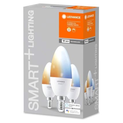 ZESTAW 3× LED Żarówka ściemnialna SMART+ E14/5W/230V 2700K-6500K Wi-Fi - Ledvance