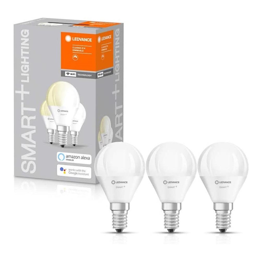 ZESTAW 3× LED Żarówka ściemnialna SMART+ E14/5W/230V 2700K Wi-Fi - Ledvance