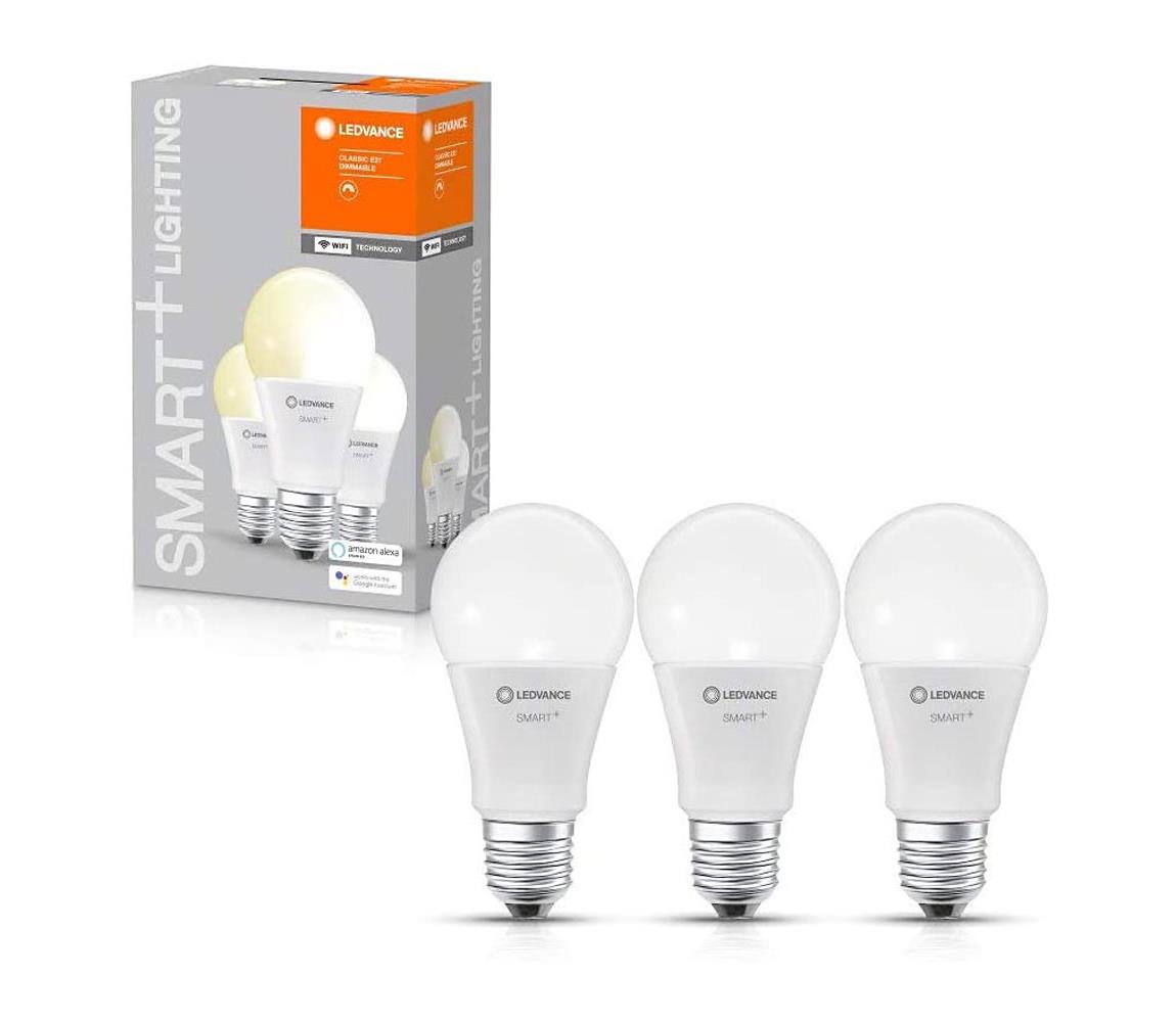 ZESTAW 3× LED Żarówka ściemnialna SMART+ E27/9,5W/230V 2700K - Ledvance