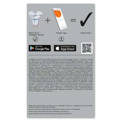 ZESTAW 3× LED Żarówka ściemnialna SMART+ GU10/5W/230V 2700K-6500K Wi-Fi - Ledvance