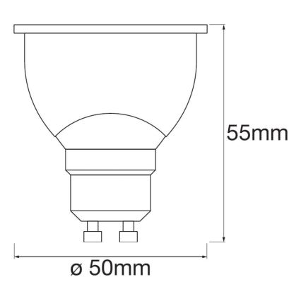 ZESTAW 3× LED Żarówka ściemnialna SMART+ GU10/5W/230V 2700K Wi-Fi - Ledvance