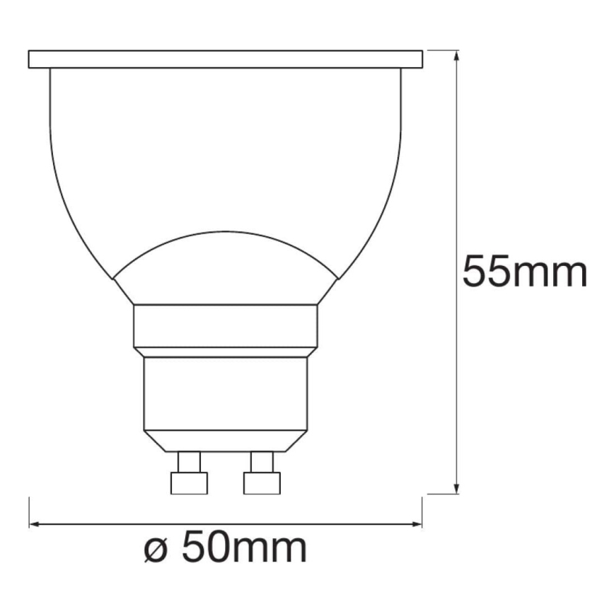 ZESTAW 3× LED Żarówka ściemnialna SMART+ GU10/5W/230V 2700K Wi-Fi - Ledvance